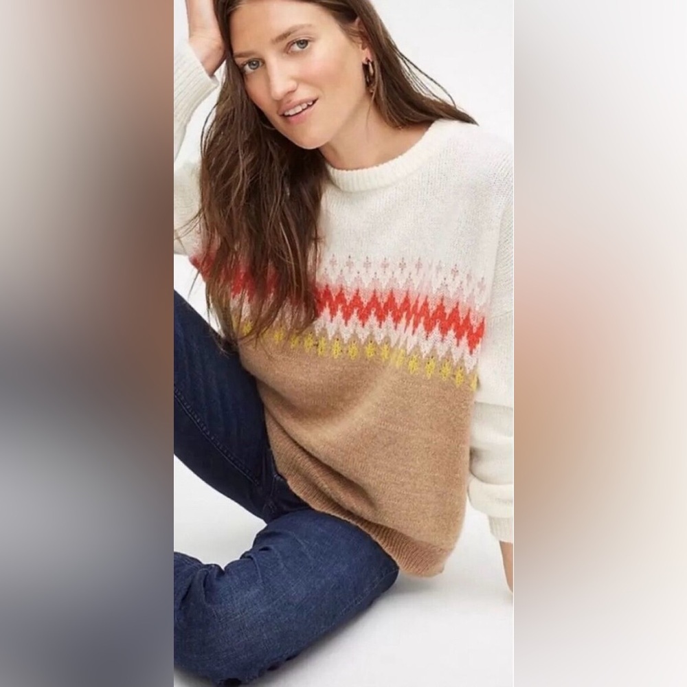 Demylee x J. Crew Rosalie Fair Isle sweater small